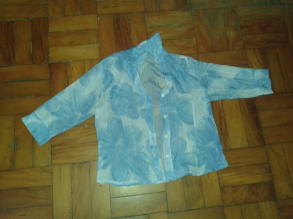 Blusa De Botão Ceda Azul Claro (m)