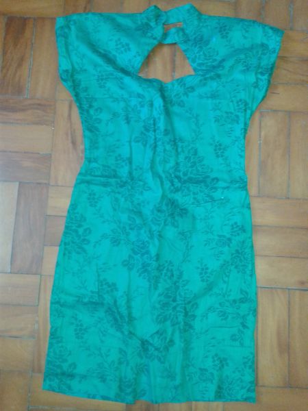 vestido japonesa verde (m)