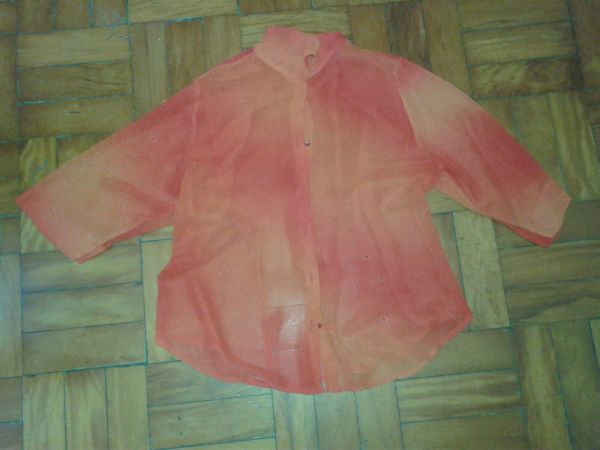 Blusa Botão Laranja Ceda (M)