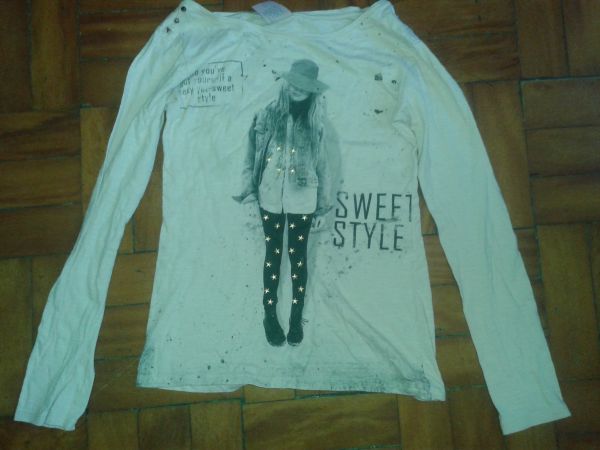 Blusa Manga Comprida Rock Teen (p)