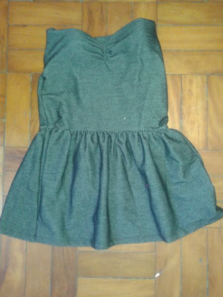 Vestido Cinza Girl Tomara que Caia (p)